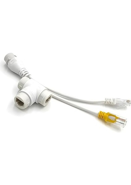 Poe T Adaptör Splitter | RJ45 Ethernet + Dc Güç Ayırıcı | Ip Kamera ve Ağ Cihazları Için