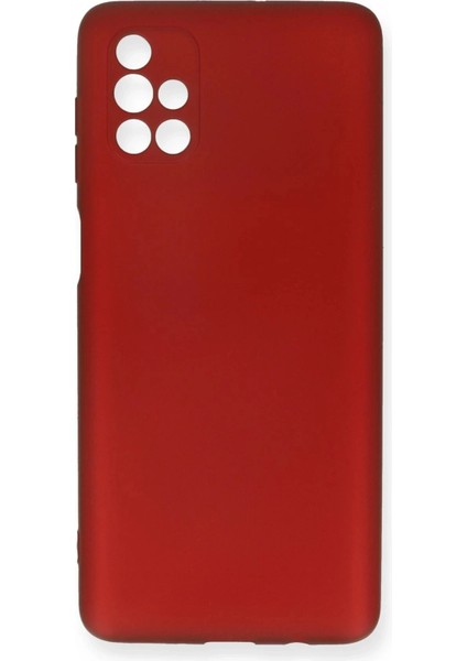 Samsung Galaxy M51 Kılıf First Silikon - Bordo