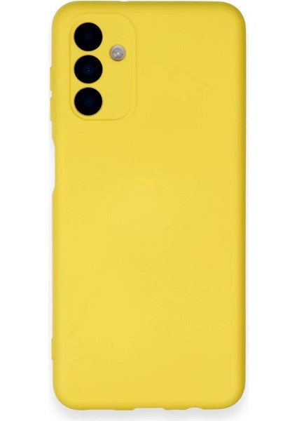 Samsung Galaxy A14 4g Kılıf Nano Içi Kadife Silikon - Sarı