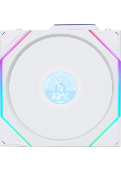 Unı Fan Tl LCD 1X140MM Beyaz Kasa Fanı (G99.14TLLCD1W1W.00)