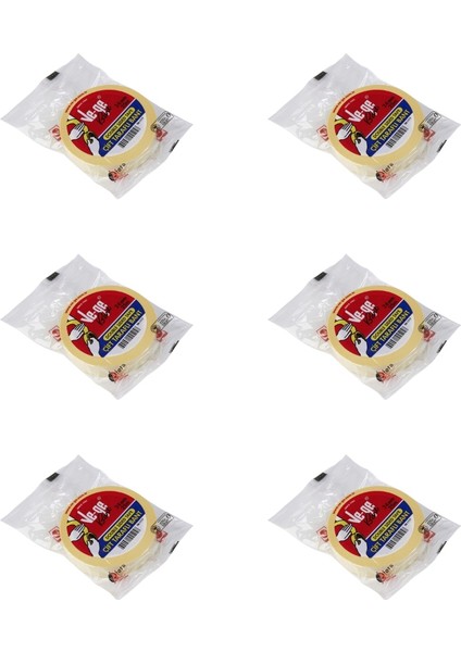 Çift Taraflı Bant, 6 Adet, 24 mm x 25 M, Şeffaf, Iz Bırakmaz fiyatları