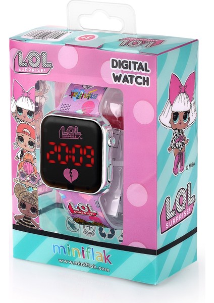 Lol Surprise! Lisanslı LOL8002 Lila Square LED Çocuk Saati modelleri