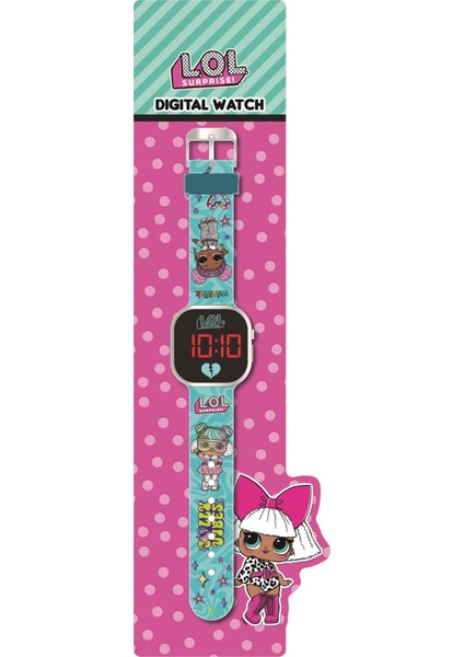 Lol Surprise! Lisanslı LOL8003 Turkuaz Square LED Çocuk Saati fiyatları