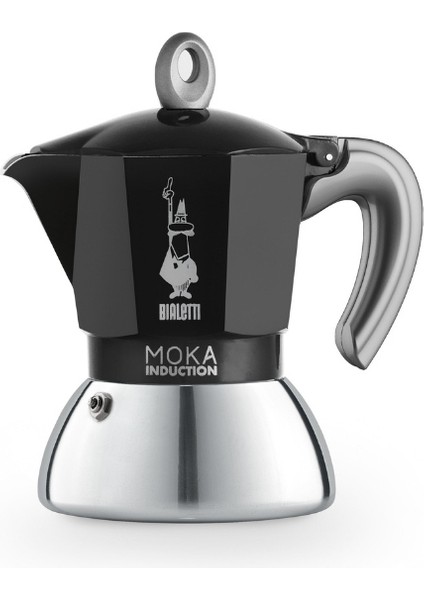 Mokapot İndüksiyon Siyah 2 Cup
