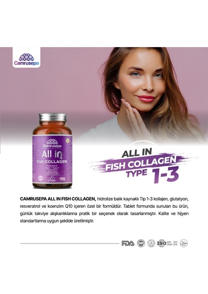 All In Fish Kolajen Tip 1-3 - Balık Kolajeni 90 Tablet modelleri