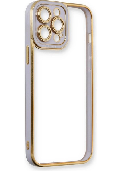 iPhone 13 Pro Kılıf Liva Lens Silikon - Lila fırsatları
