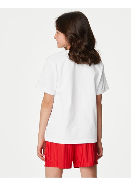 Saf Pamuklu 2'li Yuvarlak Yaka T-Shirt (2-16 Yaş) indirimleri