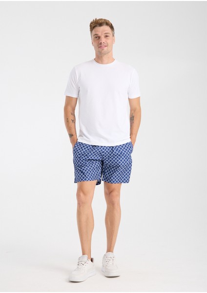 Lacivert Desenli Astarlı Deniz Şortu 81267 fiyatları