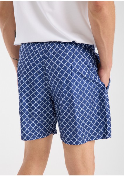 Lacivert Desenli Astarlı Deniz Şortu 81267 indirimleri