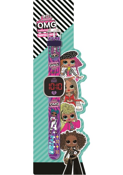 Lol Surprise! Omg Lisanslı OMG8001 Mor Square LED Çocuk Saati fiyatları