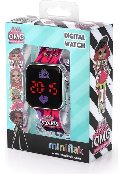 Lol Surprise! Omg Lisanslı OMG8001 Mor Square LED Çocuk Saati modelleri