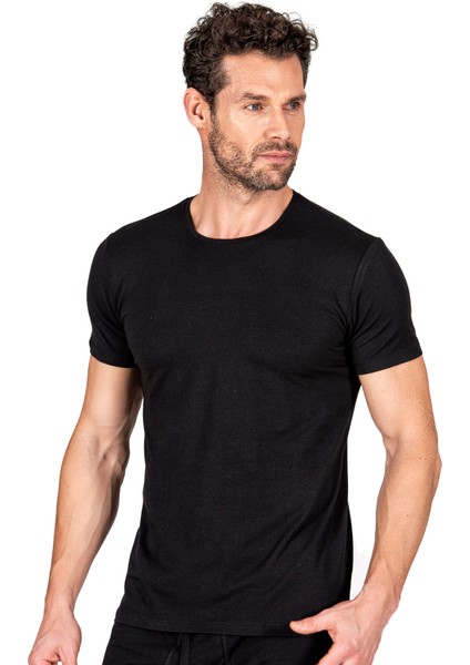 Özkan 11144 Erkek Yuvarlak Simit Yaka Pamuklu Modal Tişört Fanila modelleri