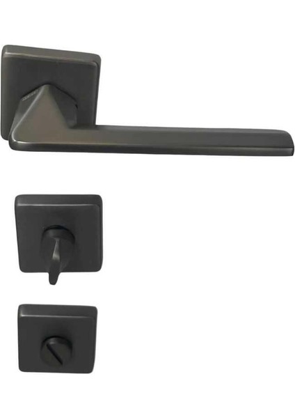 Eliz Modeli Rozetli Wc Kapı Kolu Antrasit Renk 1 Takım (200-201R-02-54) modelleri