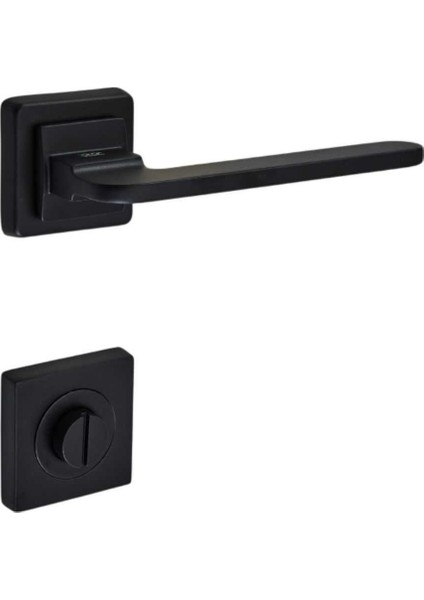 Buse Modeli Rozetli Wc Kapı Kolu Siyah 1 Takım (200-215R-02-02) fiyatları