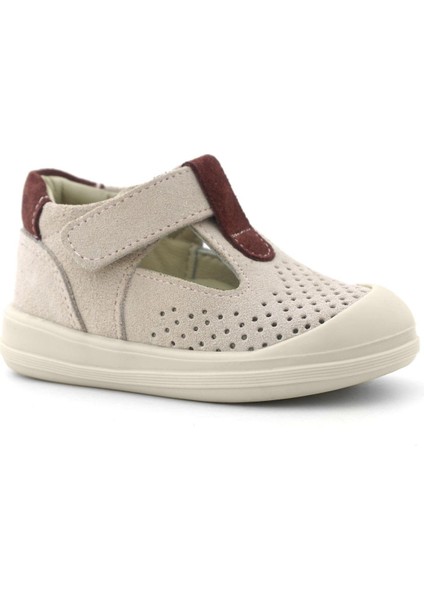 Shaun Hakiki Deri Lila Mor Cırtlı Anatomik Bebek Sandalet fiyatları