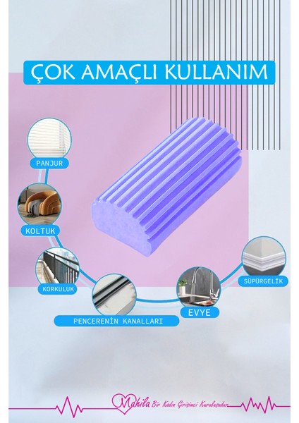1 Adet | Pva Toz Süngeri, Mıknatıs Sünger, Kapı Pencere Arası Toz ve Kirleri Temizler, Silgi Sünger fırsatları