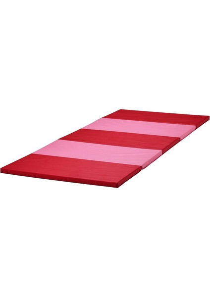 Plufsıg Jimnastik Minderi 78X185 cm Pembe Kırmızı Katlanır Kaymaz Dayanıklı Jimnastik Minderi