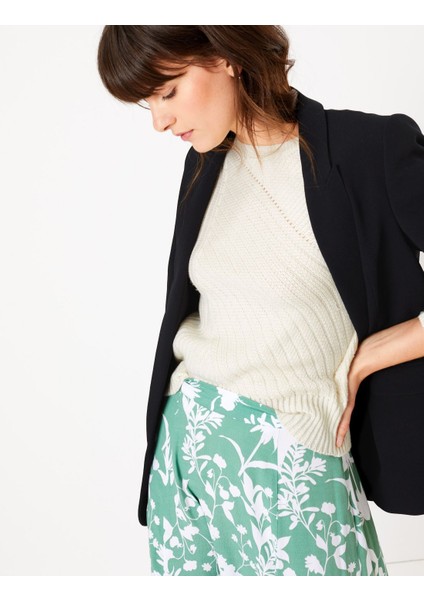 Relaxed Fit Büzgü Detaylı Blazer Ceket fiyatları