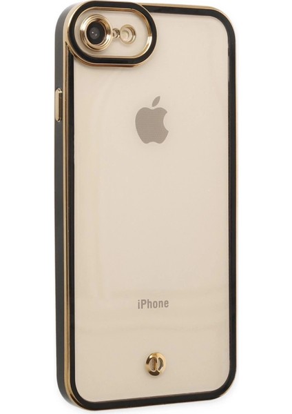 iPhone 7 Kılıf Liva Lens Silikon - Siyah