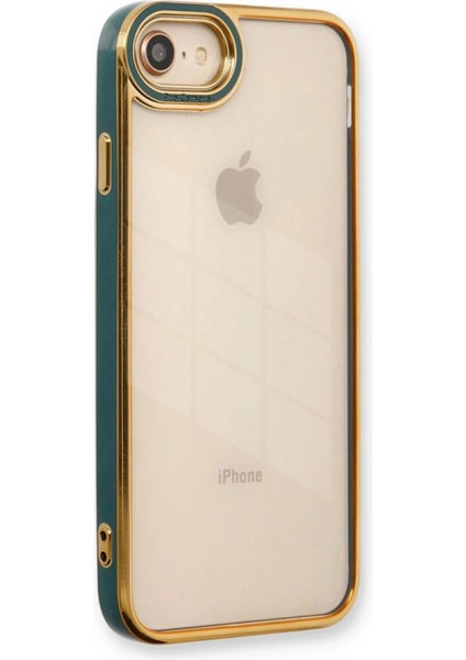 iPhone 7 Kılıf Liva Lens Silikon - Yeşil