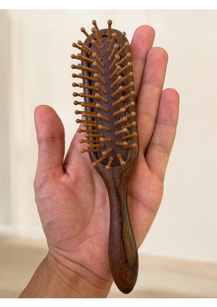 Ahşap Dişli Saç Fırçası Doğal Saç Açıcı Kadın Saç Derisi Masaj Tarağı 19 cm AF-102 fiyatları