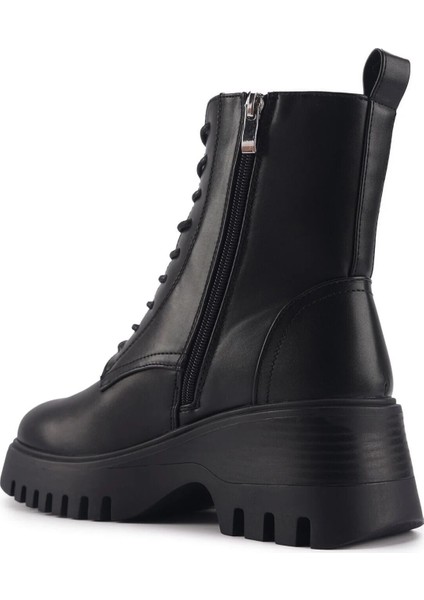 INT1223K033-KRK Bayan Deri Kürklü Bot 101482594/SIYAH 38 - Siyah modelleri