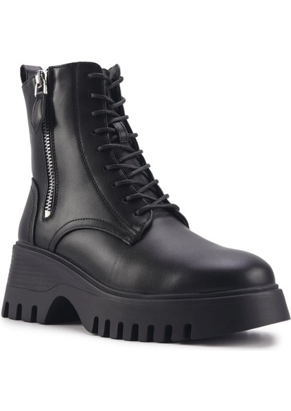 INT1223K033-KRK Bayan Deri Kürklü Bot 101482594/SIYAH 37 - Siyah fiyatları