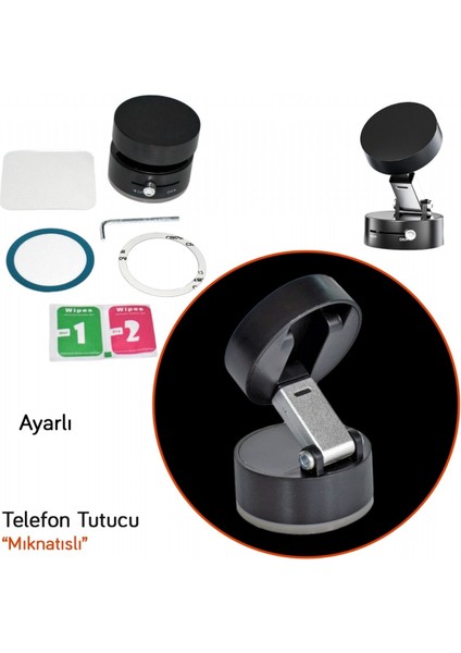 Telefon Tutucu Mıknatıslı Ayaklı Ayarlı Siyah BR5901090 modelleri