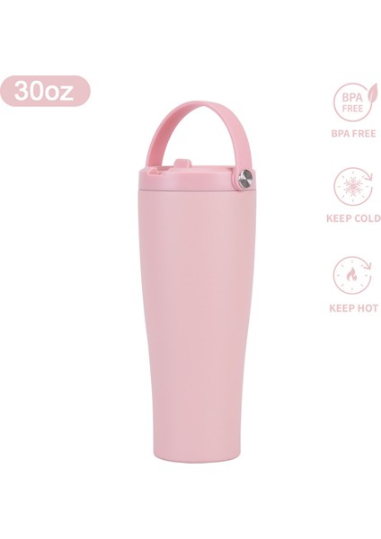 30OZ Paslanmaz Çelik Açık Hava Sporları Çift Katmanlı Vakum Büyük Kapasiteli Taşınabilir Yalıtımlı Daklar ile Uygun (Yurt Dışından)