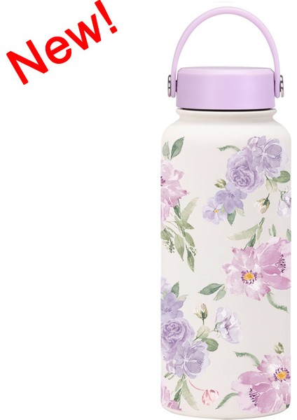 1l Yalıtımlı Dak Büyük Kapasiteli Geniş Ağızlı Taşınabilir Vakumlu Spor Su Isıtıcısı Açık Baskı Su Dağı Kadın (Yurt Dışından)