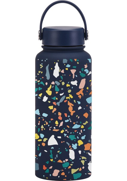 1l Yalıtımlı Dak Büyük Kapasiteli Geniş Ağızlı Taşınabilir Vakumlu Spor Su Isıtıcısı Açık Baskı Su Dağı Kadın (Yurt Dışından)