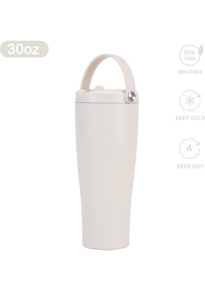 30OZ Paslanmaz Çelik Açık Hava Sporları Çift Katmanlı Vakum Büyük Kapasiteli Taşınabilir Yalıtımlı Daklar ile Uygun (Yurt Dışından)