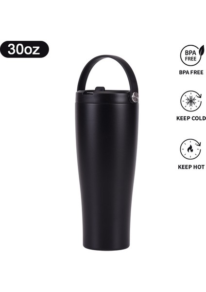 30OZ Paslanmaz Çelik Açık Hava Sporları Çift Katmanlı Vakum Büyük Kapasiteli Taşınabilir Yalıtımlı Daklar ile Uygun (Yurt Dışından)