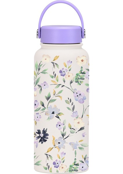 1l Yalıtımlı Dak Büyük Kapasiteli Geniş Ağızlı Taşınabilir Vakumlu Spor Su Isıtıcısı Açık Baskı Su Dağı Kadın (Yurt Dışından)