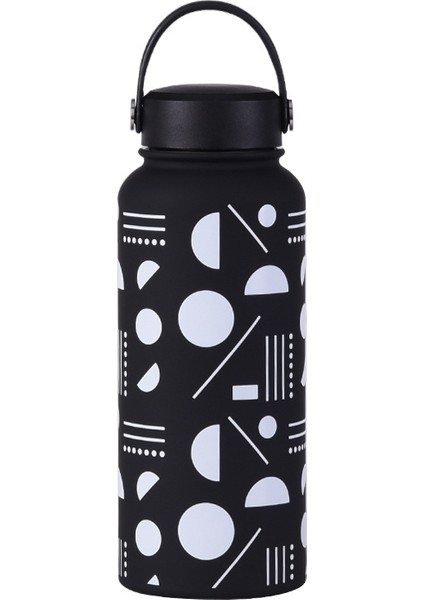 1l Yalıtımlı Dak Büyük Kapasiteli Geniş Ağızlı Taşınabilir Vakumlu Spor Su Isıtıcısı Açık Baskı Su Dağı Kadın (Yurt Dışından)