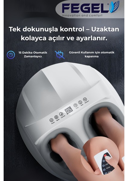 FG-513 6d Isıtmalı Ayak Masaj Aleti, Derin Yoğurma ve Hava Basınçlı Kumandalı Masaj Aleti fırsatları