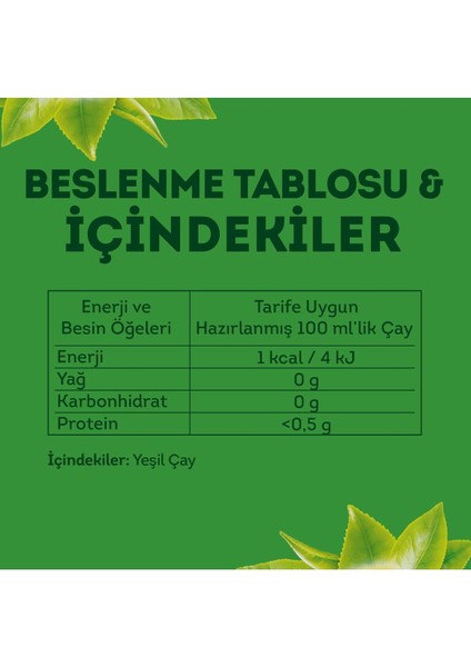 Yumuşak Içimli Bardak Poşet Yeşil Çay 20 x 1 Gr. Onikili Set modelleri