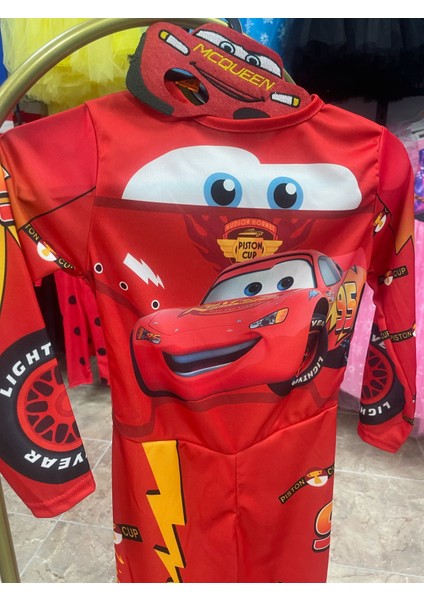 Çocuk Kostüm Şimşek Mcqueen Çocuk Kostümü – 3-8 Yaş Erkek Tulum Seti modelleri