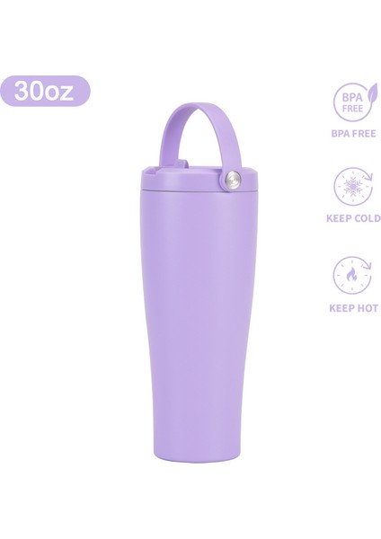 30OZ Paslanmaz Çelik Açık Hava Sporları Çift Katmanlı Vakum Büyük Kapasiteli Taşınabilir Yalıtımlı Daklar ile Uygun (Yurt Dışından)
