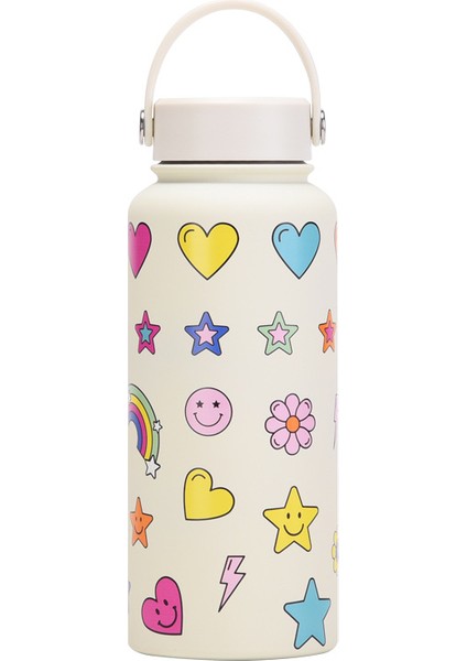 1l Yalıtımlı Dak Büyük Kapasiteli Geniş Ağızlı Taşınabilir Vakumlu Spor Su Isıtıcısı Açık Baskı Su Dağı Kadın (Yurt Dışından)