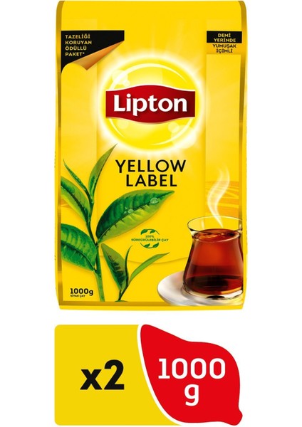 Yellow Label Dökme Çay 1000 gr x 2