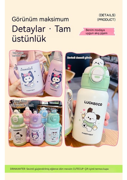 Çizgi Film Çift Içecek Büyük Kapasiteli Portatif Öğrenci Yalıtım Su Isıtıcısı (Yurt Dışından) fiyatları