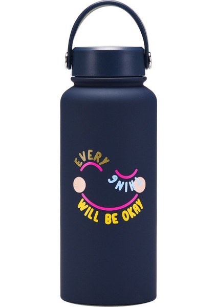 1l Yalıtımlı Dak Büyük Kapasiteli Geniş Ağızlı Taşınabilir Vakumlu Spor Su Isıtıcısı Açık Baskı Su Dağı Kadın (Yurt Dışından)