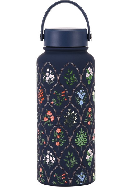 1l Yalıtımlı Dak Büyük Kapasiteli Geniş Ağızlı Taşınabilir Vakumlu Spor Su Isıtıcısı Açık Baskı Su Dağı Kadın (Yurt Dışından)