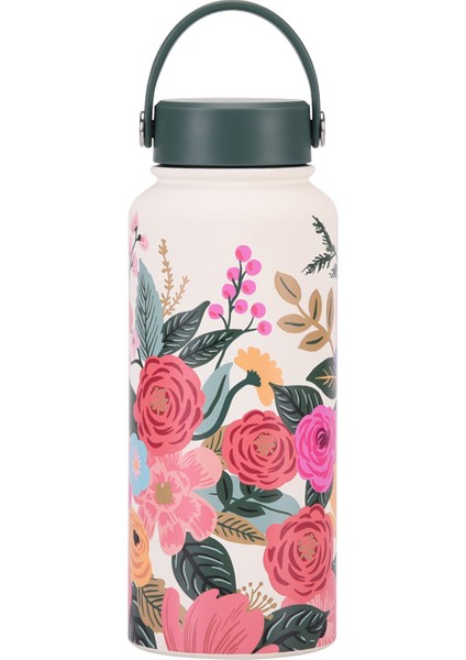 1l Yalıtımlı Dak Büyük Kapasiteli Geniş Ağızlı Taşınabilir Vakumlu Spor Su Isıtıcısı Açık Baskı Su Dağı Kadın (Yurt Dışından)