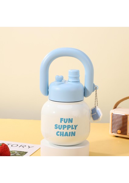 Ins 316 Karikatür Çocuk Su Dağı Yüksek Değerli Büyük Kapasiteli Taşınabilir Büyük Göbek Çift Içme Saman Dak Yalıtım Kabı (Yurt Dışından)