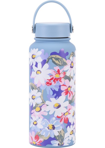 1l Yalıtımlı Dak Büyük Kapasiteli Geniş Ağızlı Taşınabilir Vakumlu Spor Su Isıtıcısı Açık Baskı Su Dağı Kadın (Yurt Dışından)