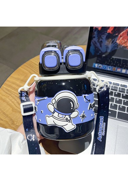 Yüksek Değerli Çocuk Isı Yalıtım Su Dağı Sevimli Büyük Kapasiteli Öğrenciler Spor Su Şişesi Taşınabilir Uygun Seyahat Çift Içme Dakları (Yurt Dışından)