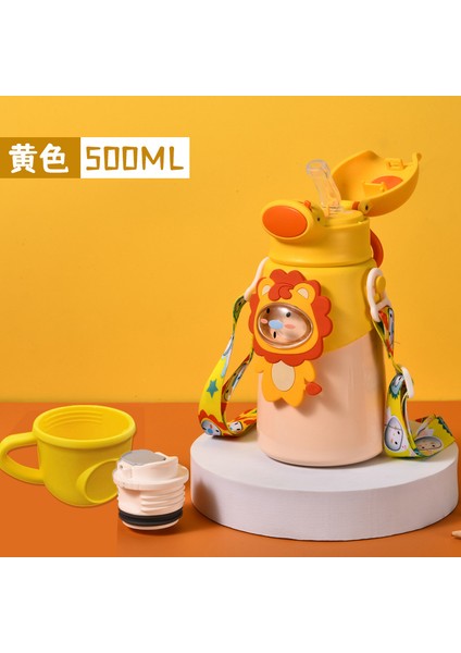 Çocuk Yalıtımlı Kupa 316 Gıda Sınıfı Paslanmaz Çelik Büyük Göbek Pipetli Kupa (Yurt Dışından)