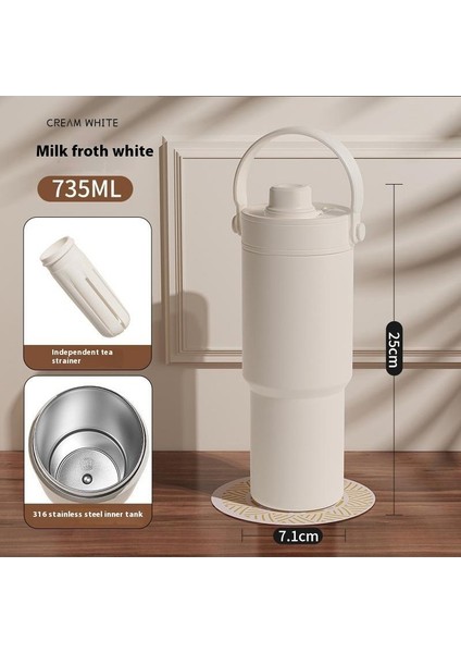 Yüksek Değerli Büyük Kapasiteli Pipetli Çift Içimli 316 Paslanmaz Çelik Seramik Astarlı Yalıtımlı Dak Taşınabilir Araba Dağı (Yurt Dışından)